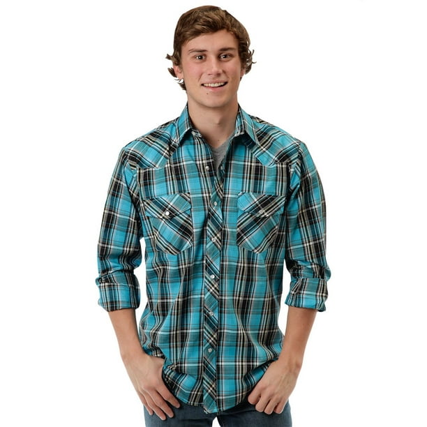 Highisa Mens Cotton Leisure Plaid Buttoned Short Sleeves Western Shirt Highisa Mens Cotton Leisure Plaid Buttoned Short Sleeves Western Shirt